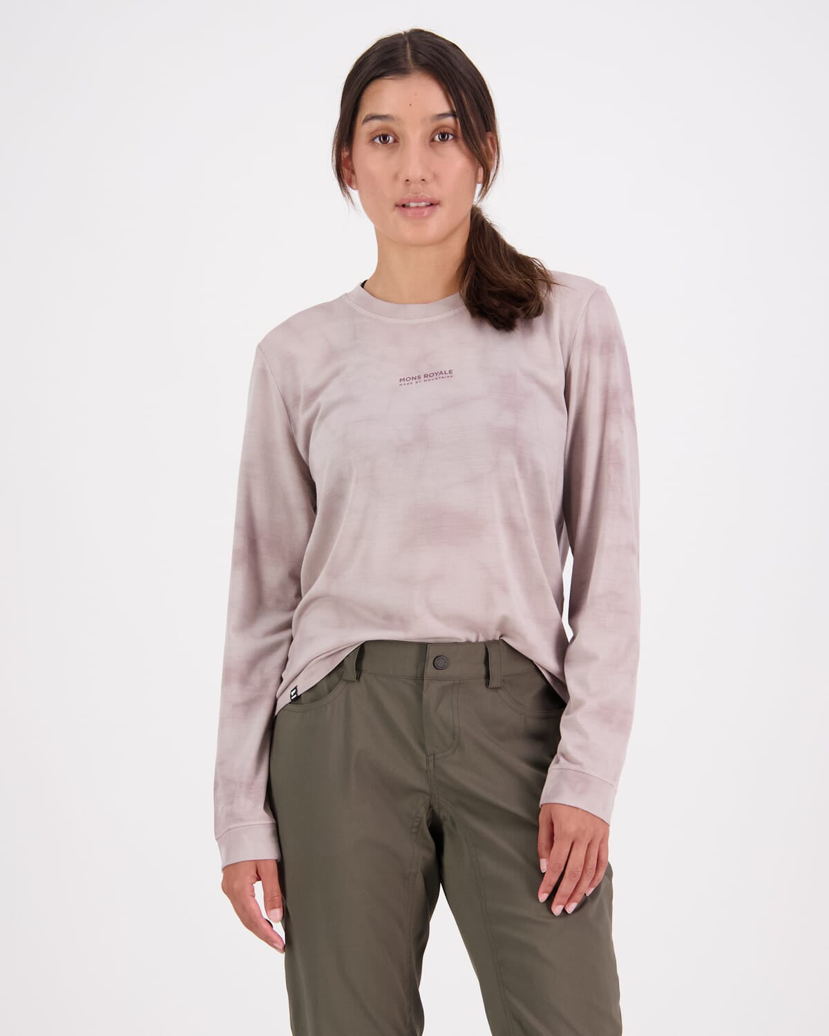 Icon Merino Air-Con Relaxed LS - Cloud Tie Dye