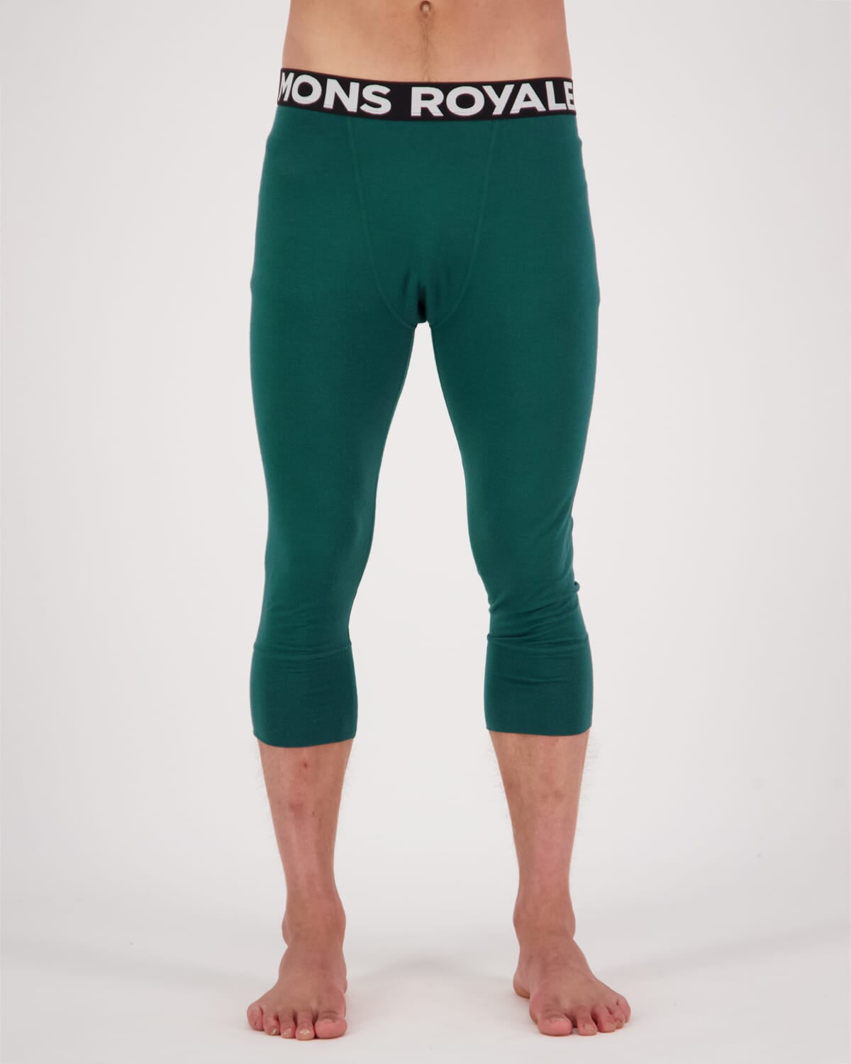 Cascade Merino Flex  3/4 Legging - Evergreen