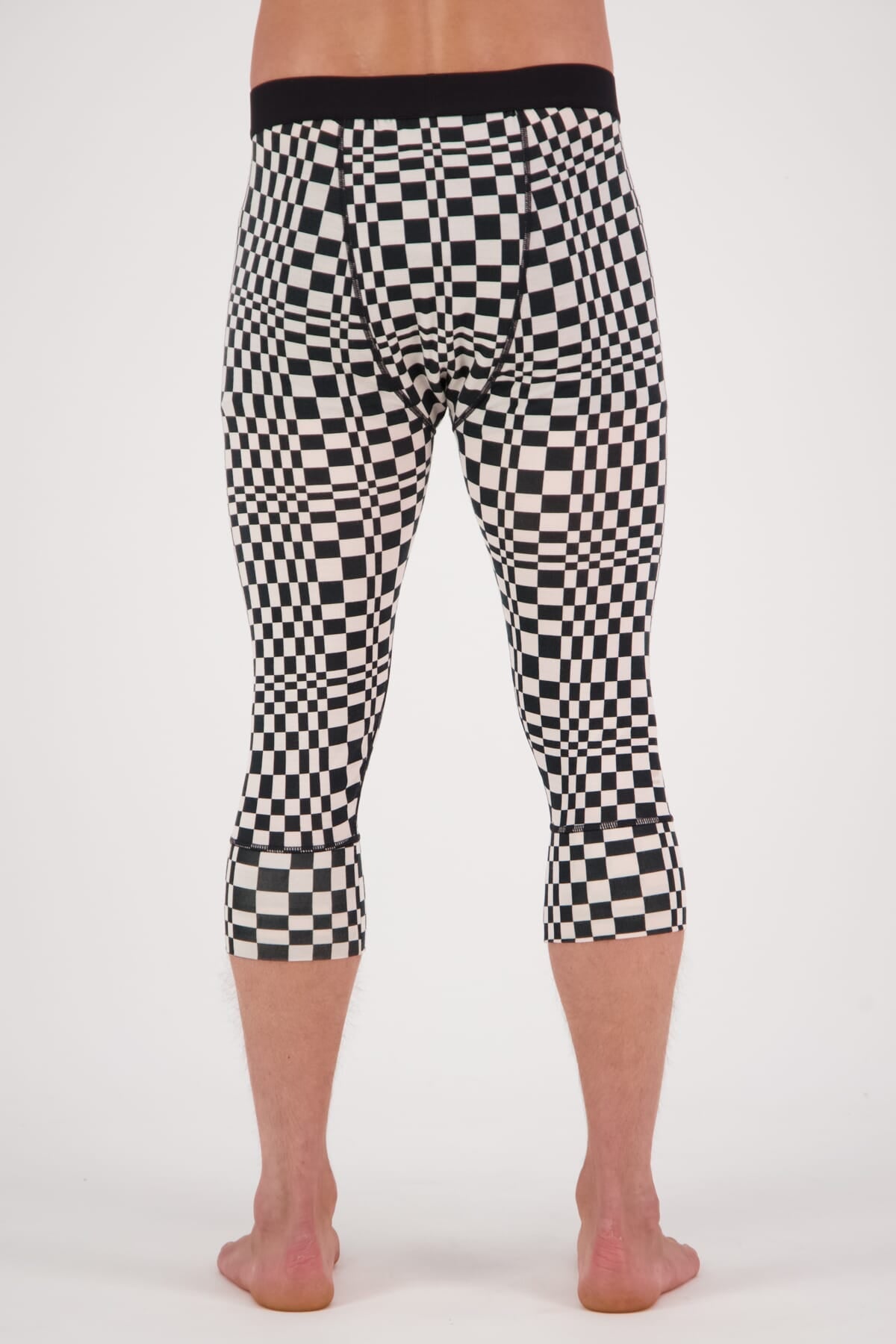 Cascade Merino Flex  3/4 Legging - Checkers