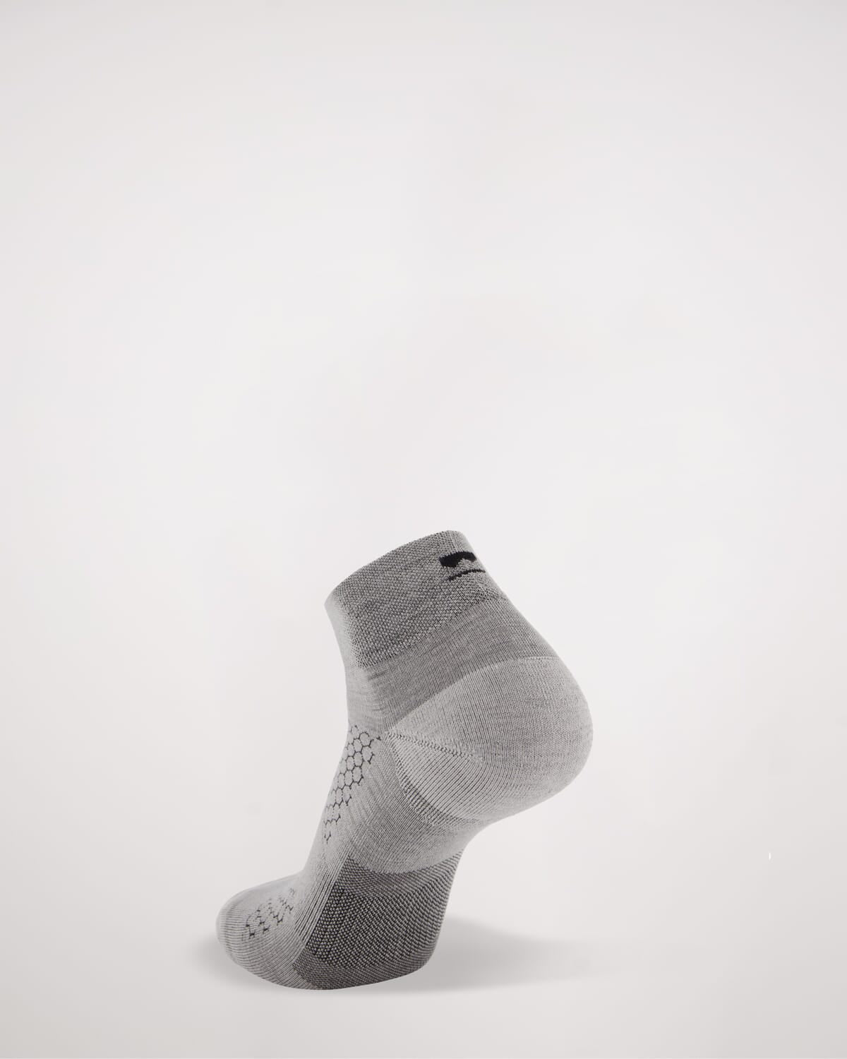 Unisex Atlas Merino Ankle Sock - Grey Marl